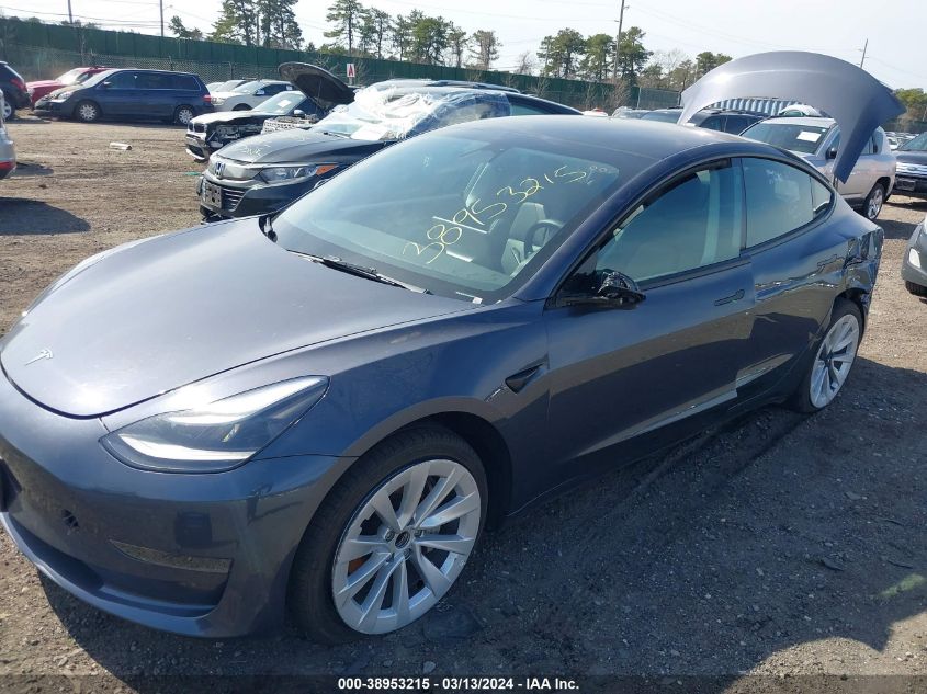 2023 TESLA MODEL 3 REAR-WHEEL DRIVE - 5YJ3E1EA7PF446745