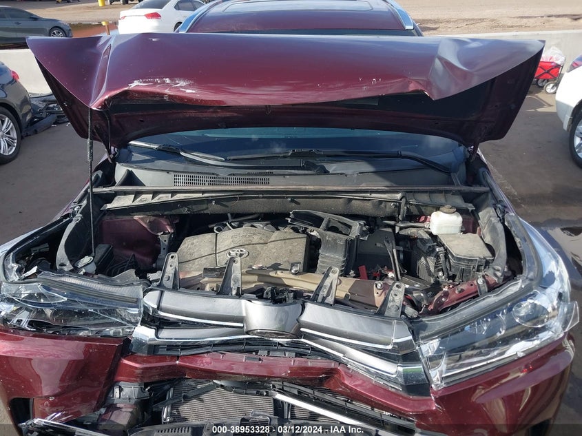 2019 TOYOTA HIGHLANDER VIN: 5TDDZRFH0KS713862