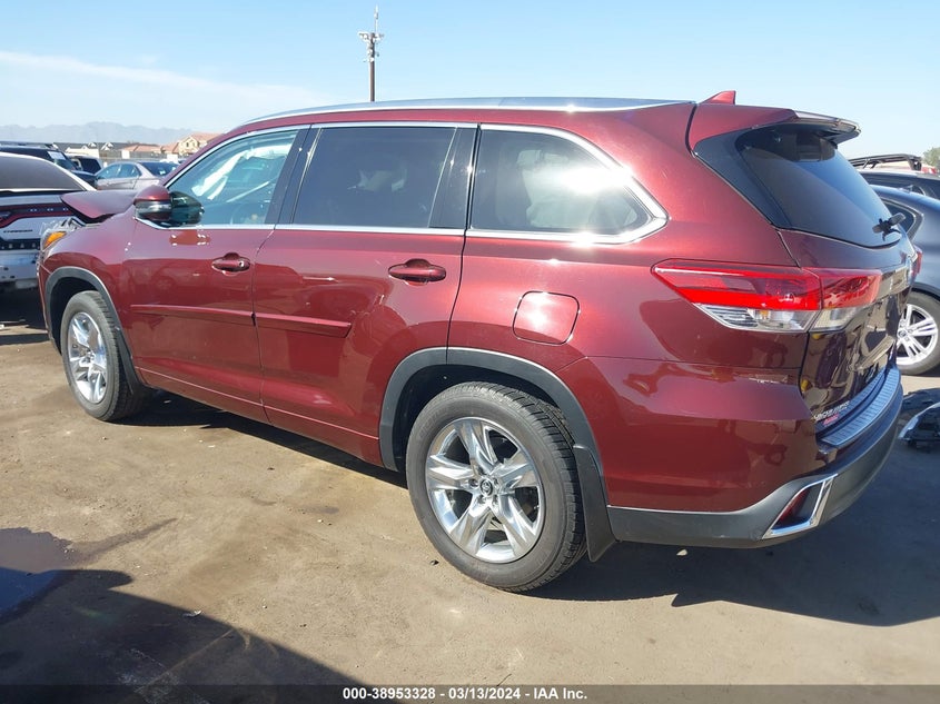 2019 TOYOTA HIGHLANDER VIN: 5TDDZRFH0KS713862