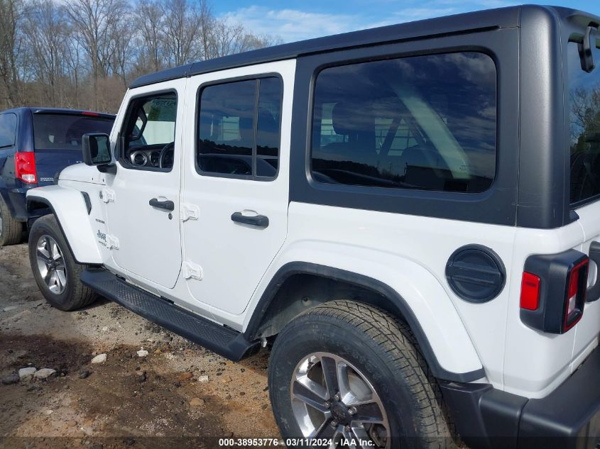 2021 Jeep Wrangler Unlimited Sahara 4X4 VIN: 1C4HJXEN7MW592920 Lot: 38953776