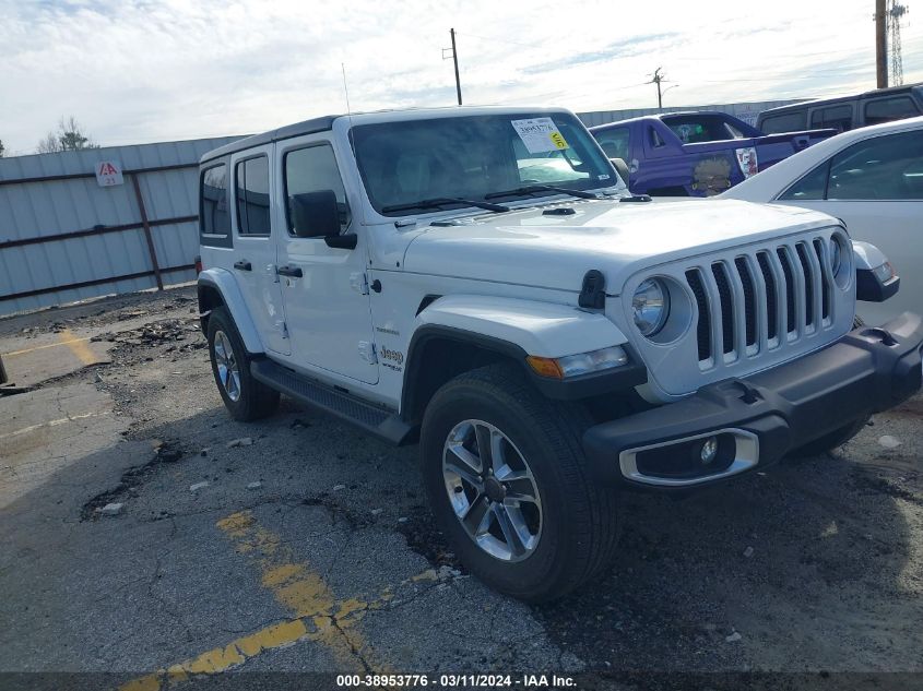 2021 Jeep Wrangler Unlimited Sahara 4X4 VIN: 1C4HJXEN7MW592920 Lot: 38953776