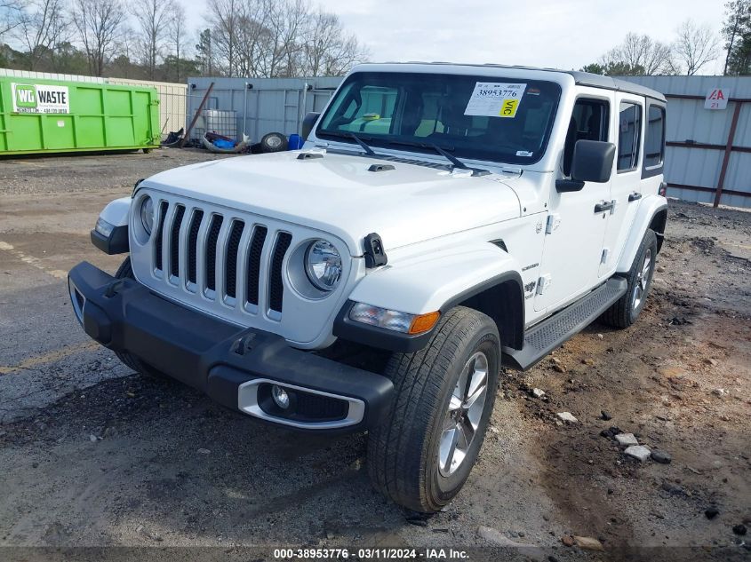 2021 Jeep Wrangler Unlimited Sahara 4X4 VIN: 1C4HJXEN7MW592920 Lot: 38953776