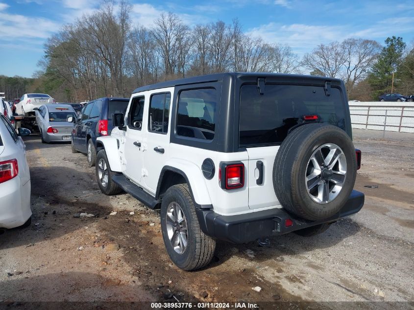 2021 Jeep Wrangler Unlimited Sahara 4X4 VIN: 1C4HJXEN7MW592920 Lot: 38953776