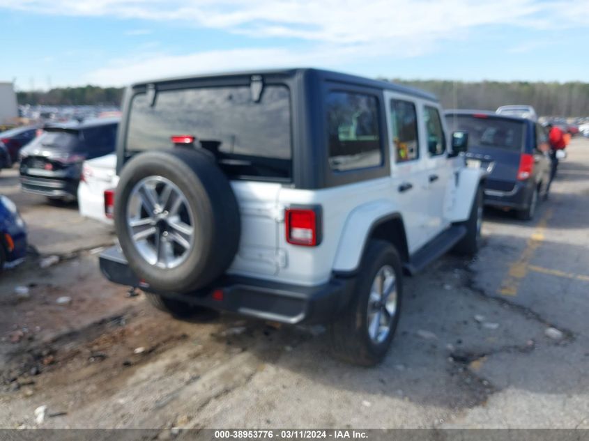 2021 Jeep Wrangler Unlimited Sahara 4X4 VIN: 1C4HJXEN7MW592920 Lot: 38953776