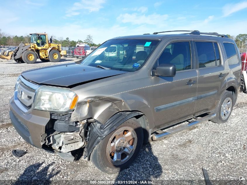 2010 Honda Pilot Lx VIN: 5FNYF3H2XAB013835 Lot: 38953920