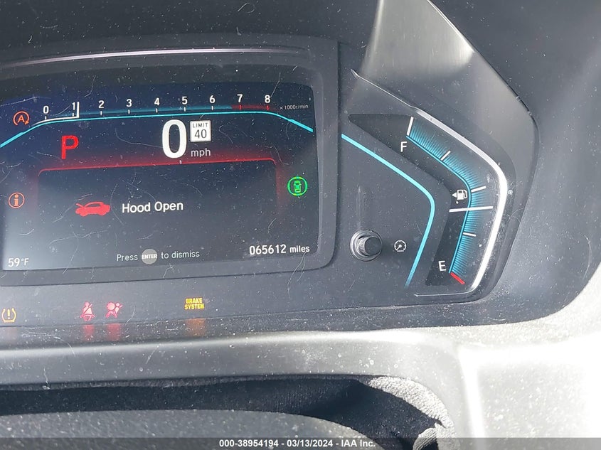 VIN 5FNRL6H89NB037231 2022 HONDA ODYSSEY TOURING