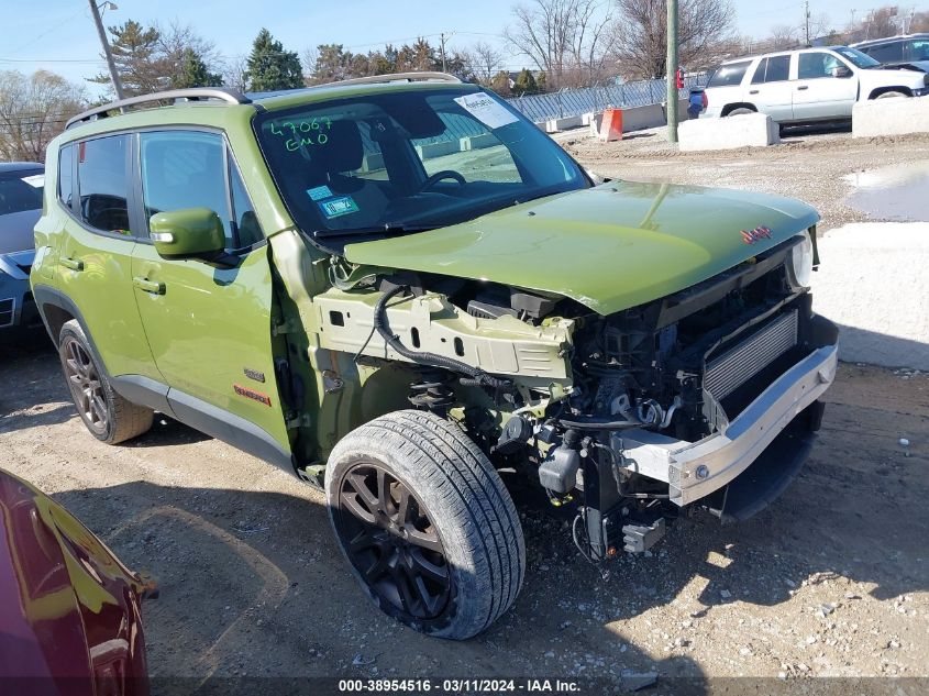 2016 Jeep Renegade 75Th Anniversary VIN: ZACCJBBT0GPD31730 Lot: 38954516