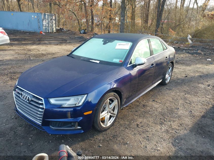 2018 Audi S4 3.0T Premium Plus VIN: WAUC4AF40JA003734 Lot: 38954777