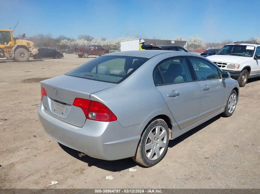 2007 Honda Civic Lx VIN: 1HGFA16527L053308 Lot: 38954797