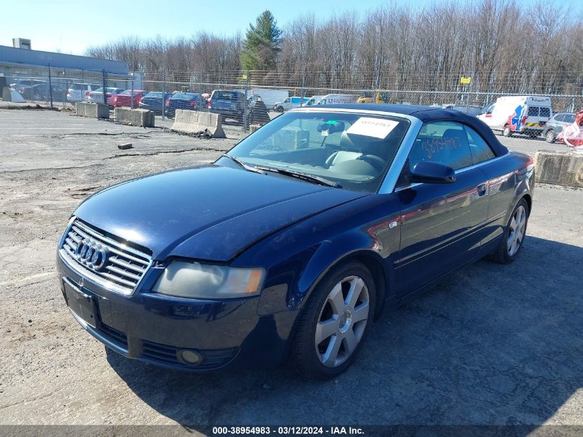 WAUDT48HX6K009888 | 2006 AUDI A4