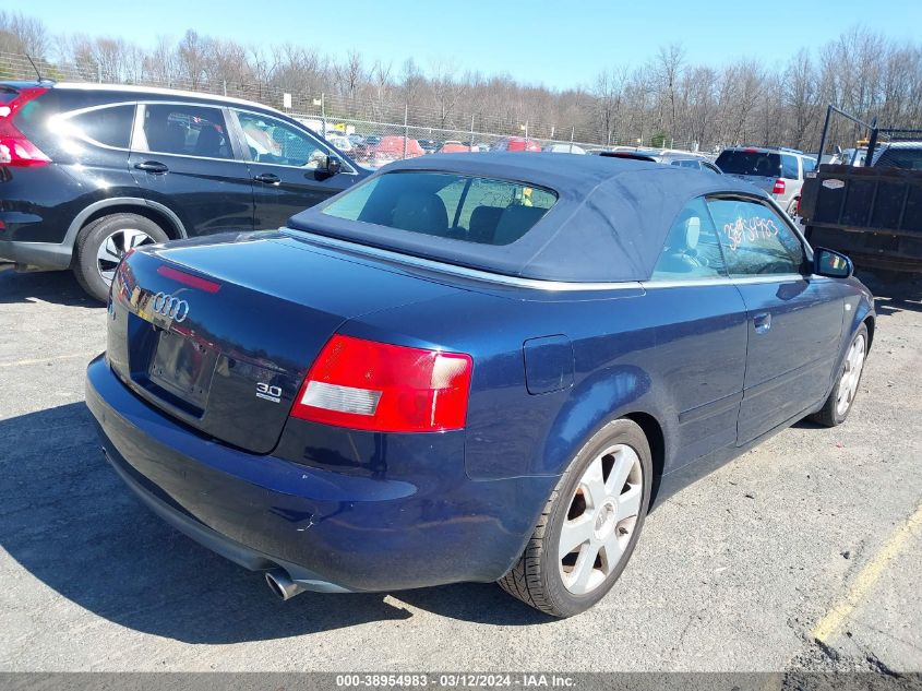 WAUDT48HX6K009888 | 2006 AUDI A4