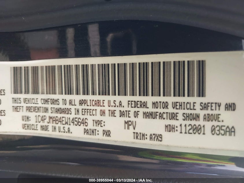 2014 JEEP CHEROKEE SPORT - 1C4PJMAB4EW145646