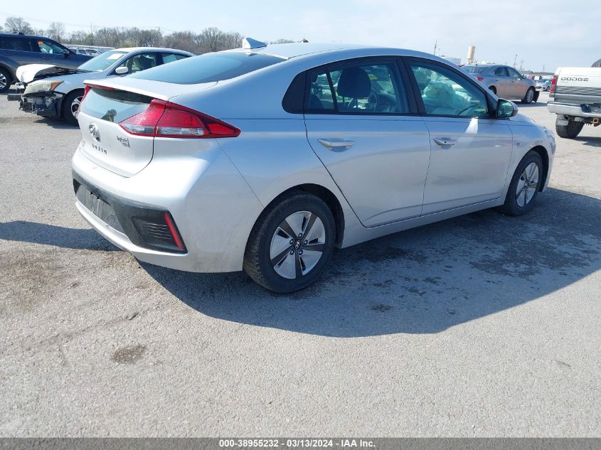 2017 Hyundai Ioniq Hybrid Blue VIN: KMHC65LC2HU057492 Lot: 38955232