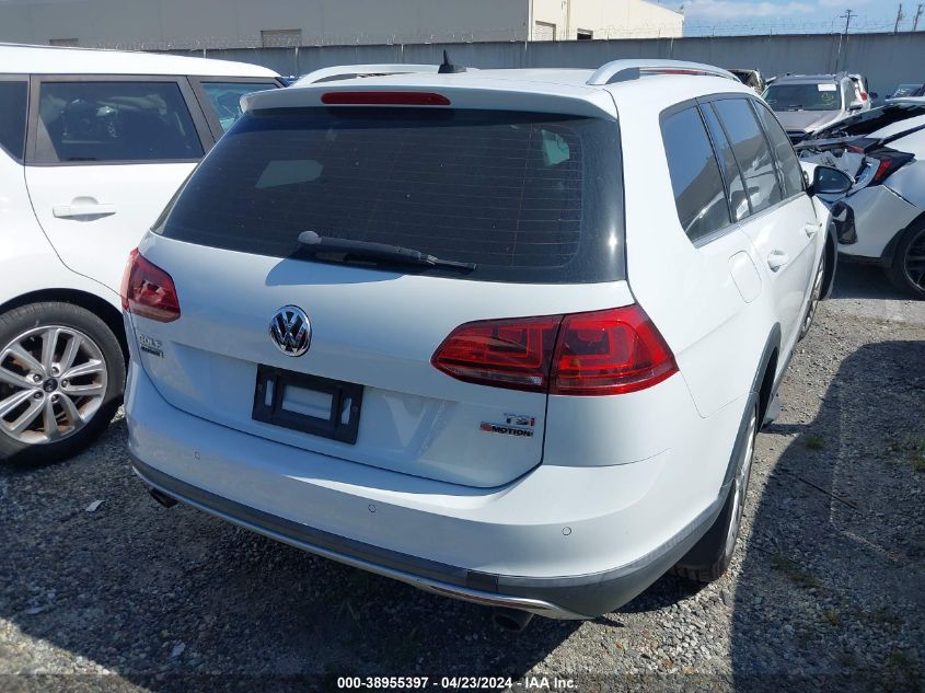 2017 Volkswagen Golf Alltrack Tsi S/Tsi Se/Tsi Sel VIN: 3VWH17AU5HM541951 Lot: 38955397