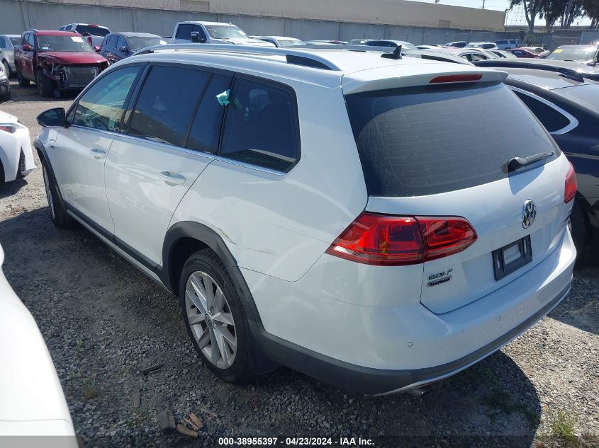 2017 Volkswagen Golf Alltrack Tsi S/Tsi Se/Tsi Sel VIN: 3VWH17AU5HM541951 Lot: 38955397