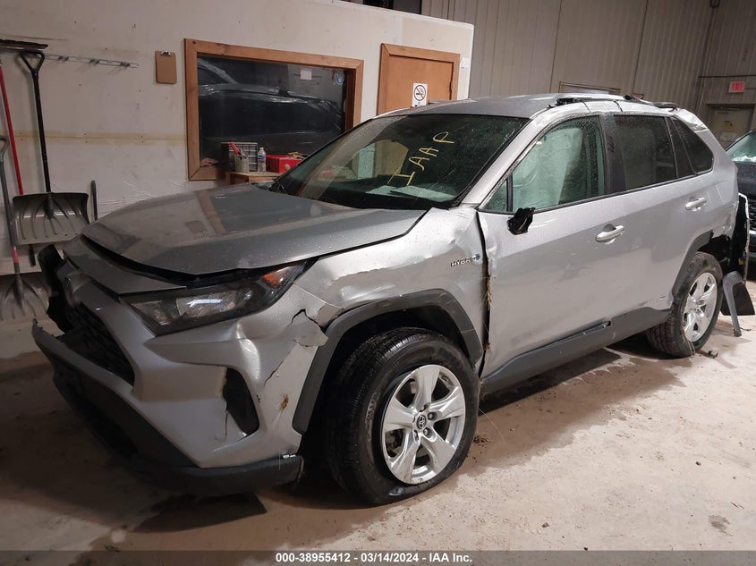 VIN 2T3LWRFV8KW006372 2019 TOYOTA RAV4 HYBRID LE