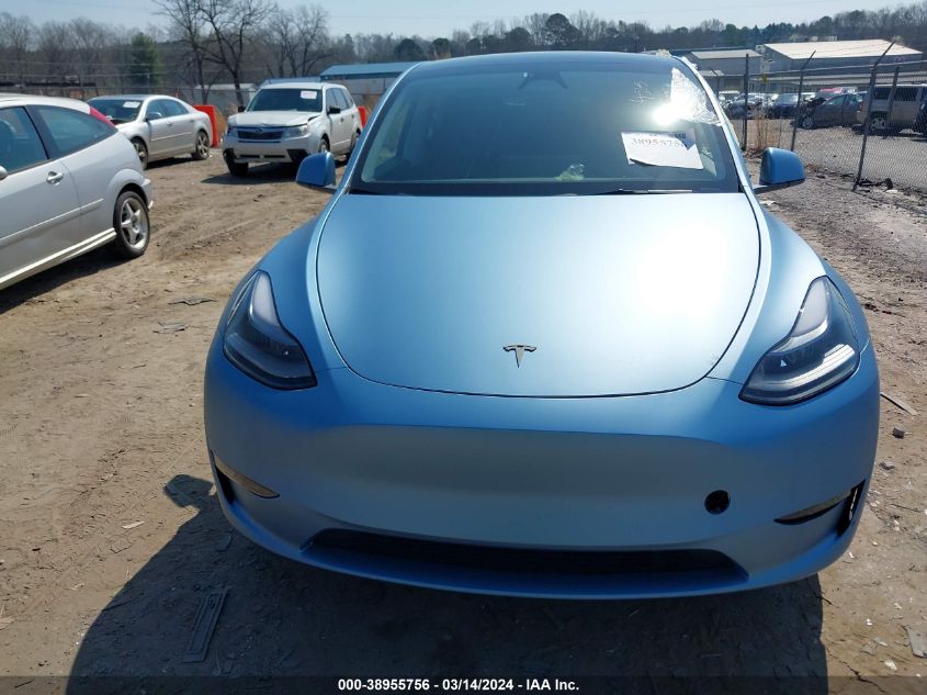 2023 Tesla Model Y Awd/Long Range Dual Motor All-Wheel Drive VIN: 7SAYGAEE9PF902458 Lot: 38955756