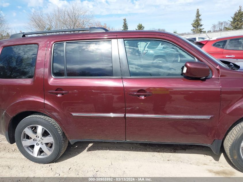 2014 Honda Pilot Touring VIN: 5FNYF4H92EB006743 Lot: 38955992