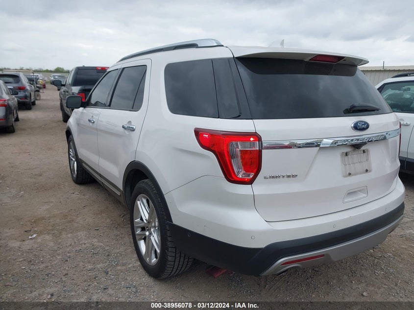 VIN 1FM5K7F81HGD53478 2017 FORD EXPLORER LIMITED