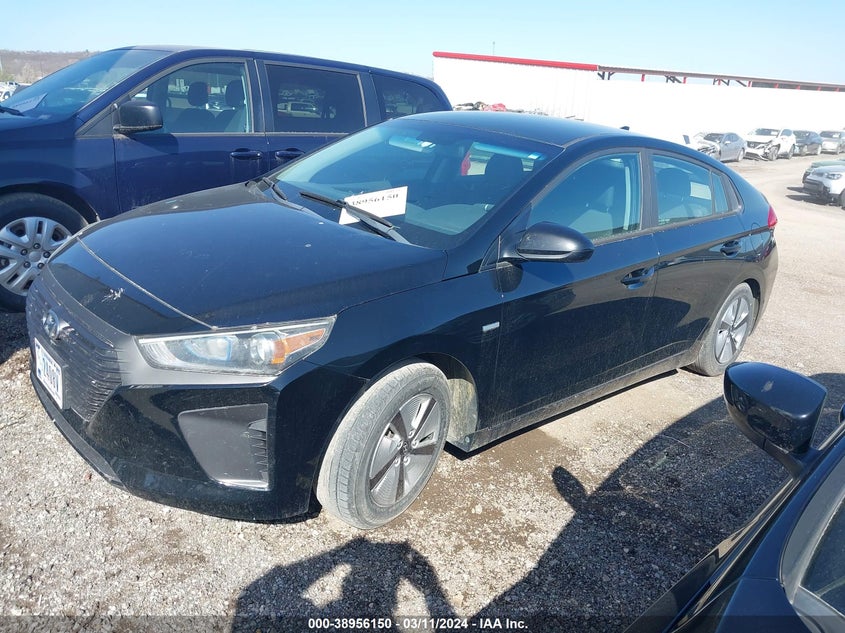 2018 HYUNDAI IONIQ HYBRID BLUE - KMHC65LC1JU075567