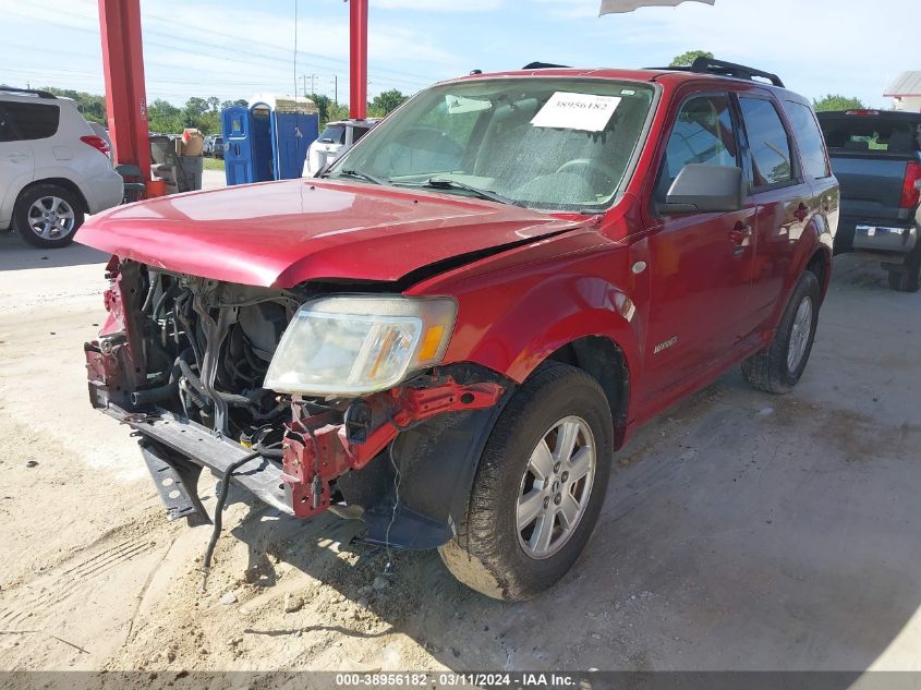 2008 Mercury Mariner I4 VIN: 4M2CU81ZX8KJ47160 Lot: 38956182