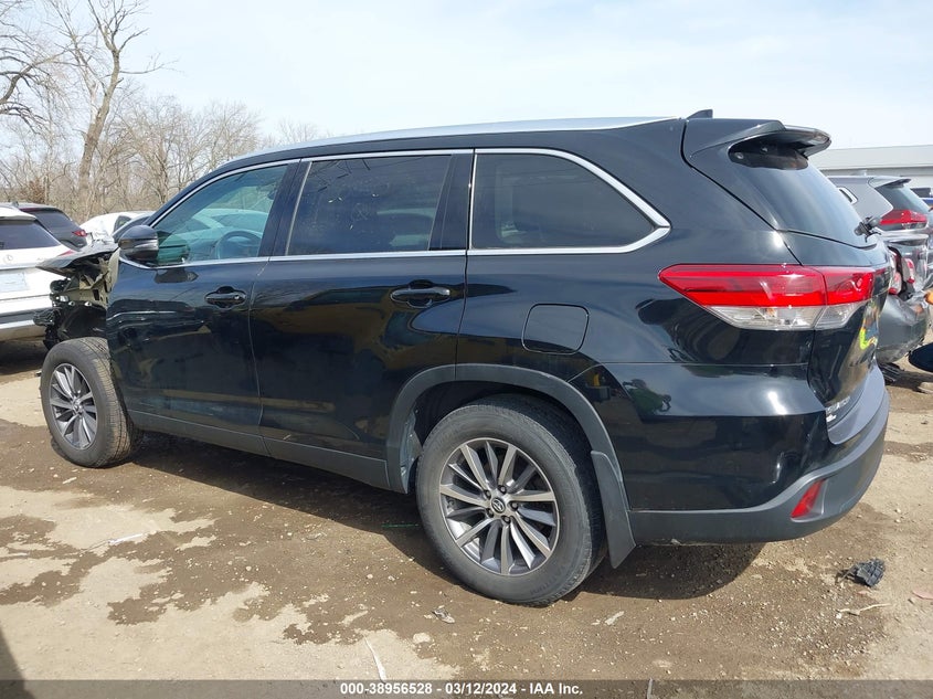 2019 TOYOTA HIGHLANDER VIN: 5TDJZRFH6KS730880