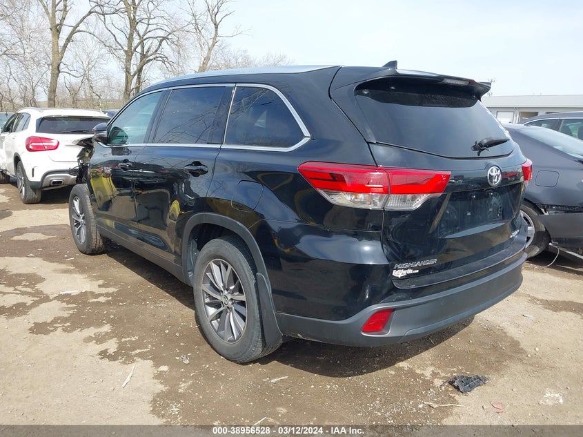 2019 TOYOTA HIGHLANDER VIN: 5TDJZRFH6KS730880