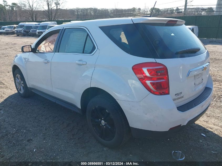 2017 Chevrolet Equinox Ls VIN: 2GNALBEKXH1594489 Lot: 38956551