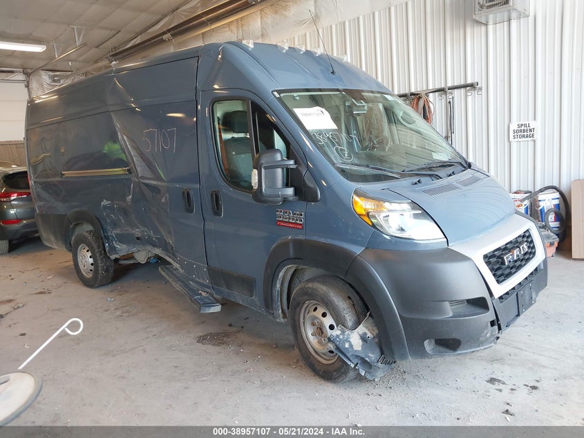 2020 Ram Promaster 3500 Cargo Van High Roof 159 Wb Ext VIN: 3C6URVJG5LE145134 Lot: 38957107