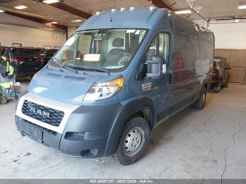 2020 Ram Promaster 3500 Cargo Van High Roof 159 Wb Ext VIN: 3C6URVJG5LE145134 Lot: 38957107