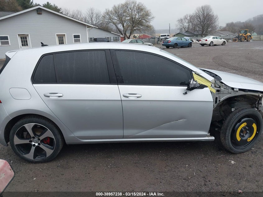 2017 VOLKSWAGEN GOLF GTI AUTOBAHN 4-DOOR/S 4-DOOR/SE 4-DOOR/SPORT 4-DOOR - 3VW4T7AU1HM013459