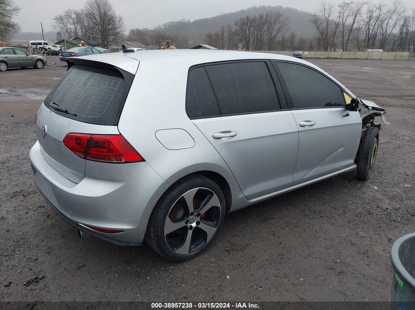 2017 VOLKSWAGEN GOLF GTI AUTOBAHN 4-DOOR/S 4-DOOR/SE 4-DOOR/SPORT 4-DOOR - 3VW4T7AU1HM013459