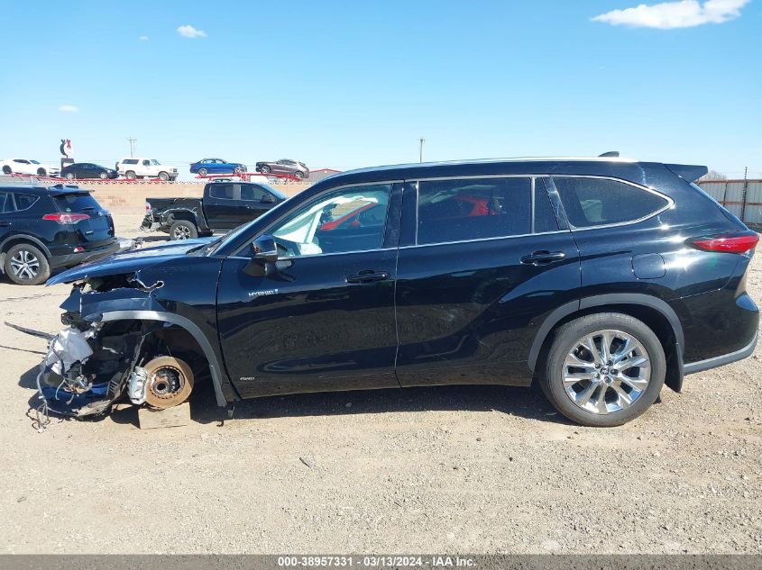 2021 Toyota Highlander Hybrid Limited VIN: 5TDXBRCH1MS531533 Lot: 38957331