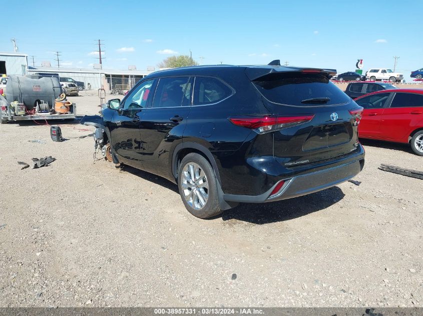 2021 Toyota Highlander Hybrid Limited VIN: 5TDXBRCH1MS531533 Lot: 38957331