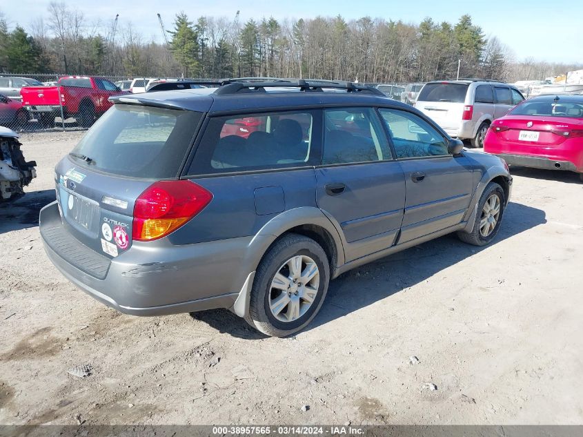 4S4BP61C657393822 | 2005 SUBARU OUTBACK