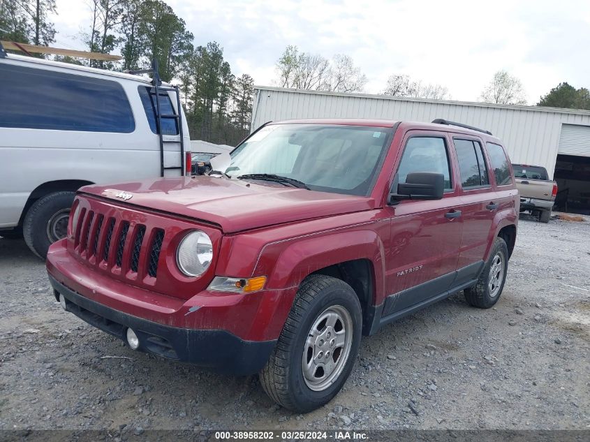 2016 Jeep Patriot Sport VIN: 1C4NJPBA4GD623092 Lot: 38958202