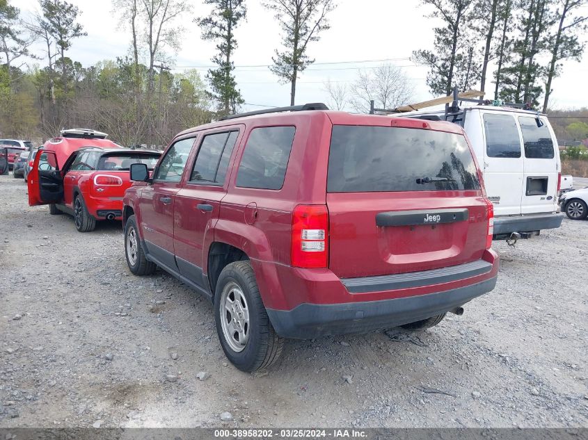 2016 Jeep Patriot Sport VIN: 1C4NJPBA4GD623092 Lot: 38958202