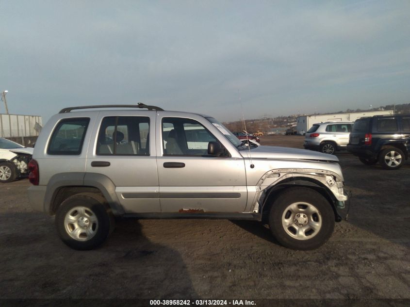 2005 Jeep Liberty Sport VIN: 1J4GL48K25W691727 Lot: 38958242