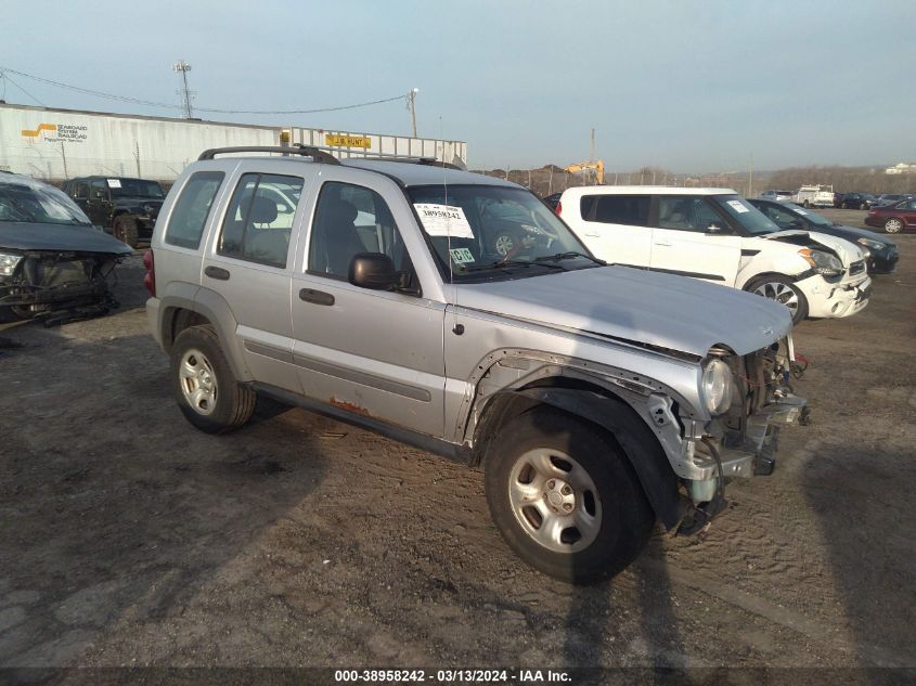 2005 Jeep Liberty Sport VIN: 1J4GL48K25W691727 Lot: 38958242