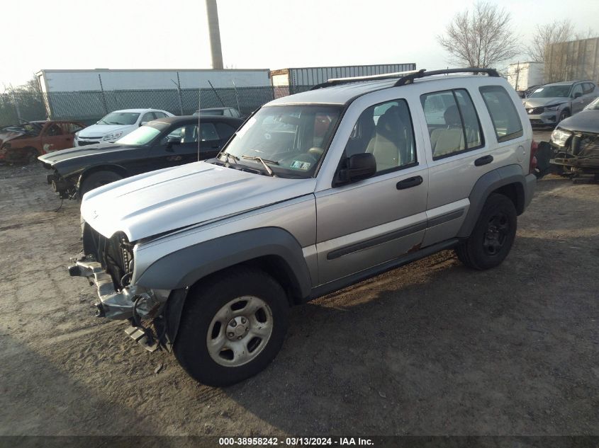 2005 Jeep Liberty Sport VIN: 1J4GL48K25W691727 Lot: 38958242