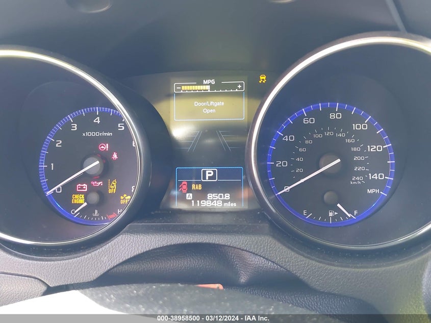 2017 SUBARU OUTBACK 2.5I LIMITED - 4S4BSANC4H3222431