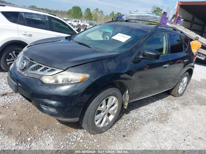 2013 Nissan Murano Sv VIN: JN8AZ1MW9DW314154 Lot: 38958829