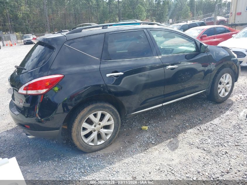 2013 Nissan Murano Sv VIN: JN8AZ1MW9DW314154 Lot: 38958829