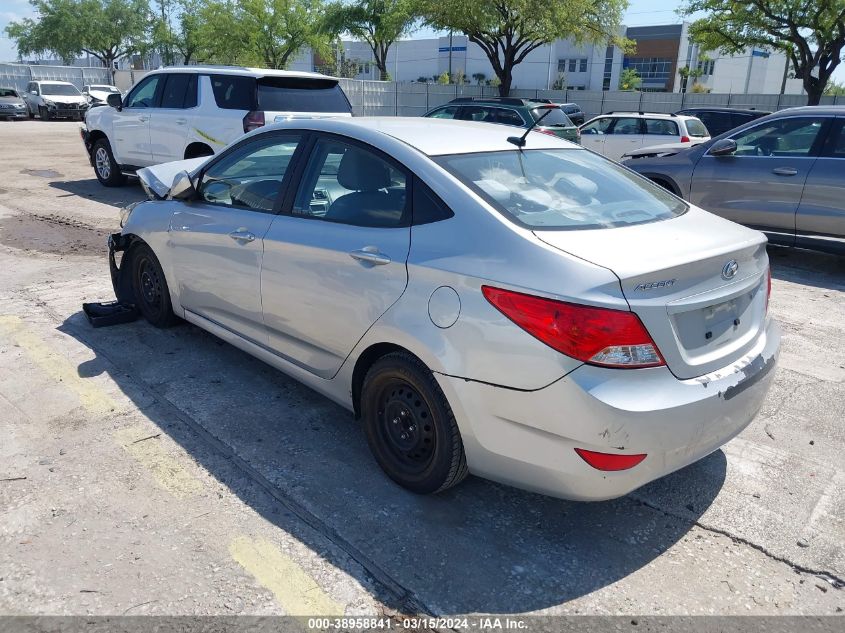 2014 Hyundai Accent Gls VIN: KMHCT4AEXEU672570 Lot: 38958841