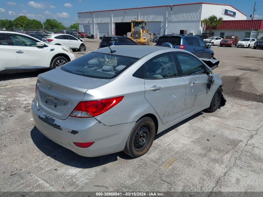 2014 Hyundai Accent Gls VIN: KMHCT4AEXEU672570 Lot: 38958841