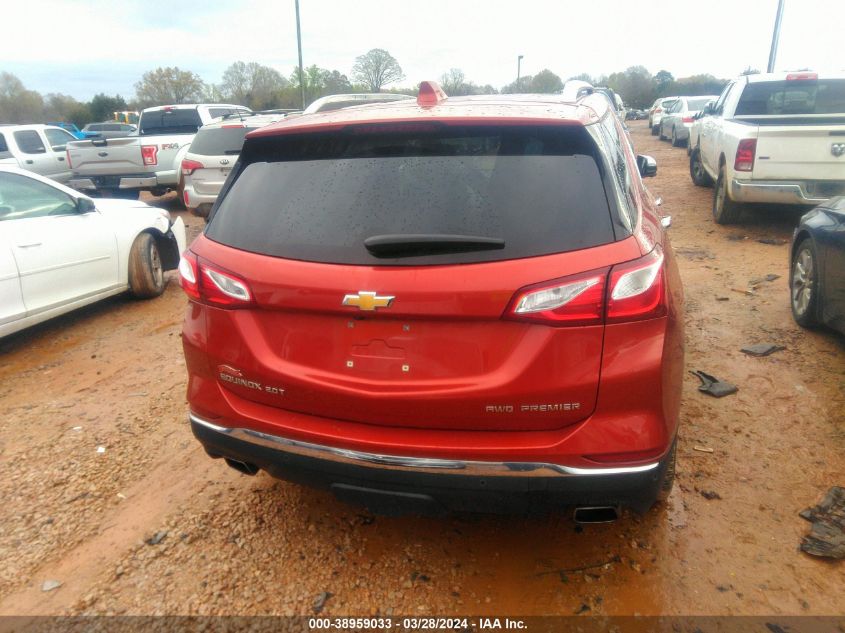 2020 Chevrolet Equinox Awd Premier 2.0L Turbo VIN: 2GNAXYEXXL6207552 Lot: 38959033