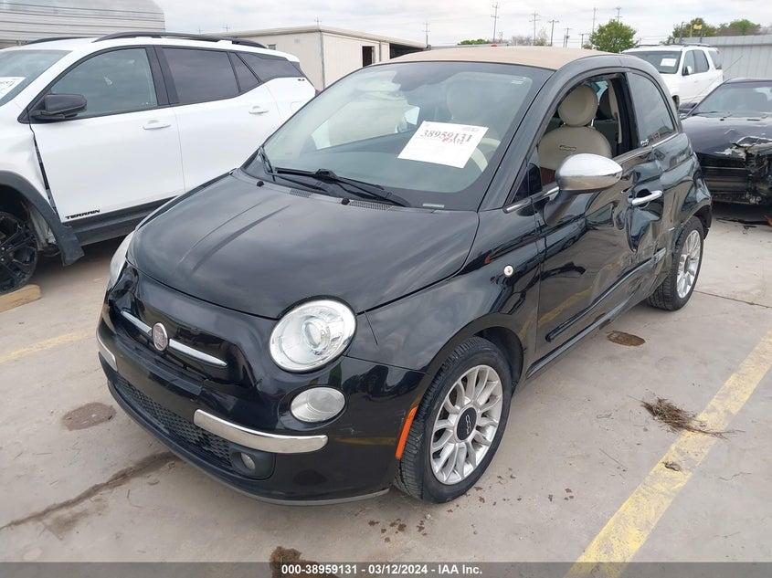 2012 Fiat 500C Lounge VIN: 3C3CFFER0CT347958 Lot: 38959131
