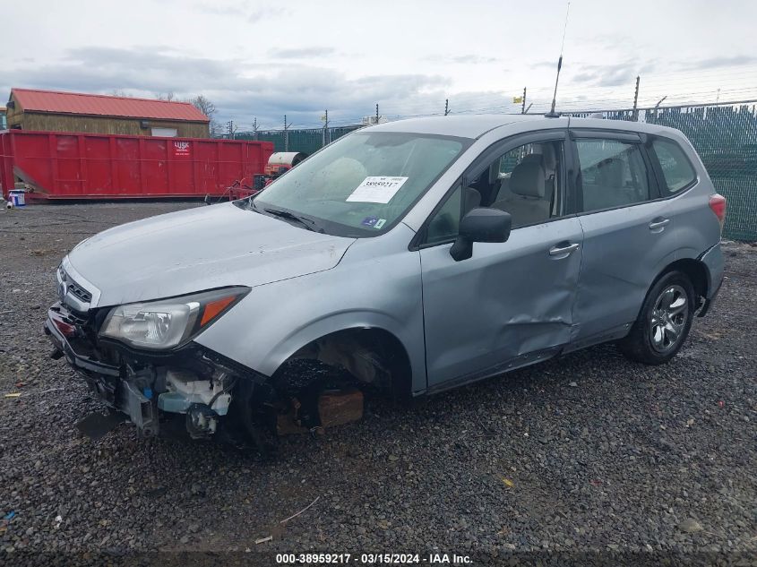 2017 Subaru Forester 2.5I VIN: JF2SJAAC9HG572676 Lot: 38959217