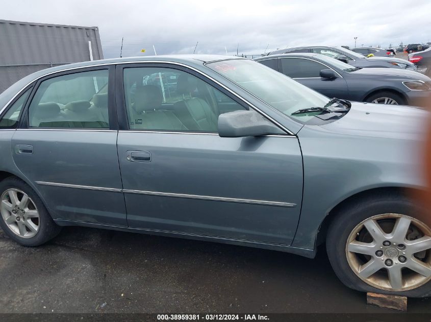 2001 Toyota Avalon Xls W/Bucket Seats VIN: 4T1BF28B51U148949 Lot: 38959381