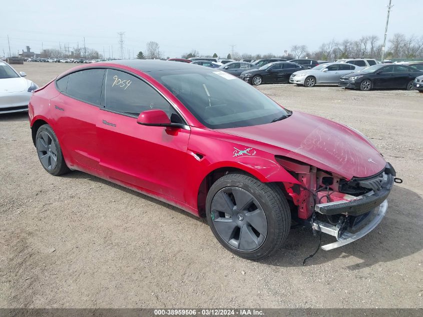 2022 TESLA MODEL 3 - 5YJ3E1EB9NF249551